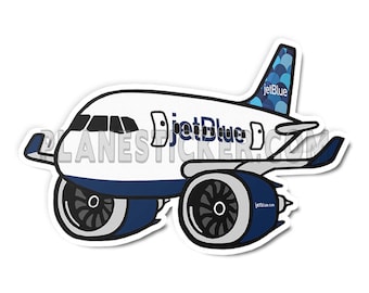 JetBlue A321 NEO Diecut Sticker