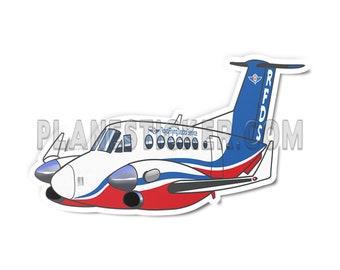 RFDS Beechcraft King Air B350 Diecut Sticker