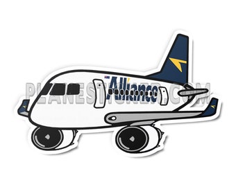 Alliance Embraer E190 Diecut Sticker