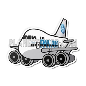 Pan American World Airways Boeing 747 Diecut Sticker