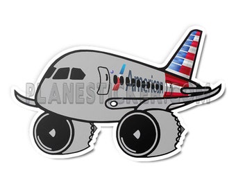 American Airlines B787 Diecut Sticker