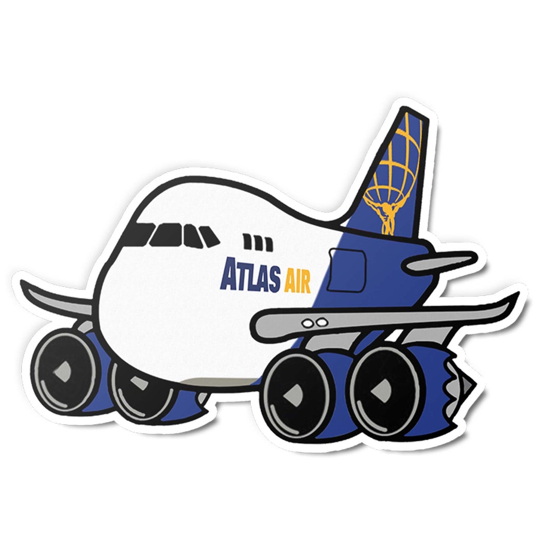 Atlas Air B747-8F Diecut Sticker - Etsy