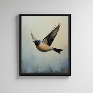 Bird Print, Bird Painting Print, Nature Wall Art, Minimalist Wall Decor, Living Room Decor, Bird Lover’s Wall Art, Printable Wall Art
