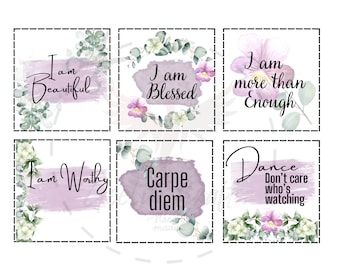 Daily Affirmation Cards | Positive Quotes (Digital Download)