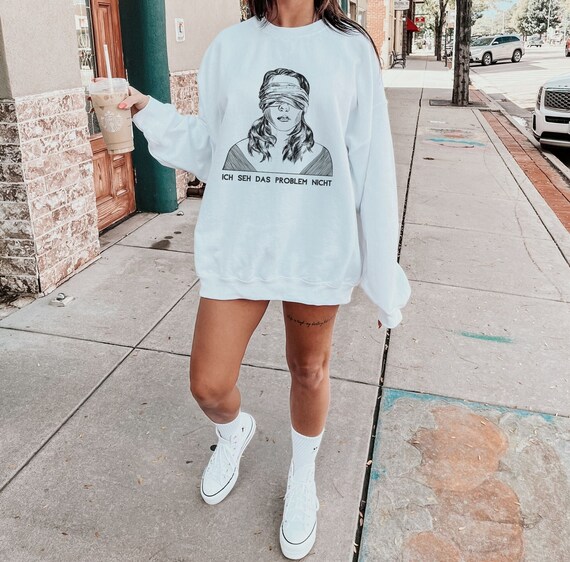 Funny German Statement Sweatshirt – Ich Seh Das Problem Nicht Graphic Sweater