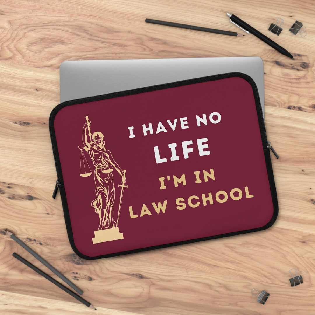 Law School Laptop Sleeve, MacBook Case, Red Laptop Sleeve, Laptop Cover Gift for Law Students 7