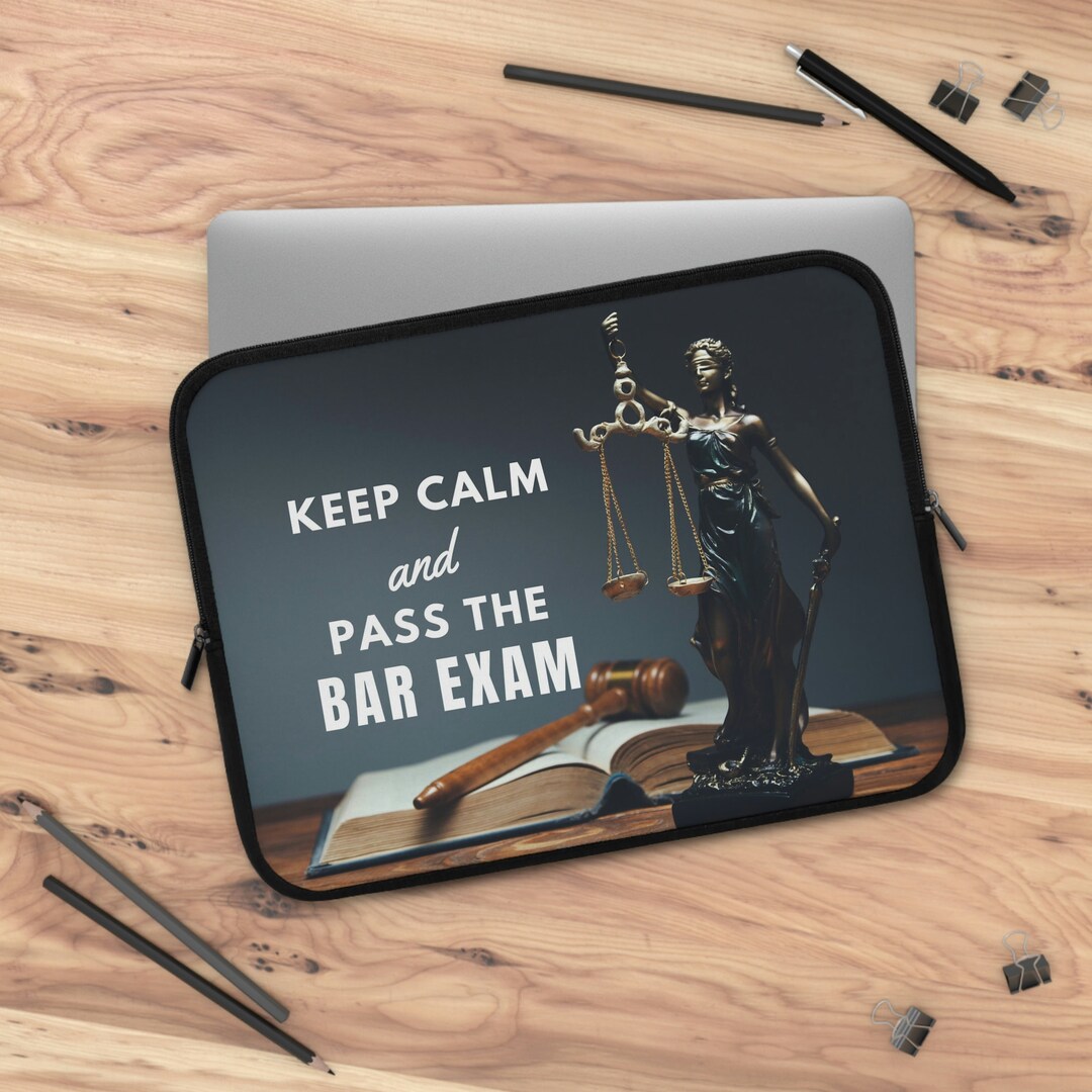 Bar Exam Gift Laptop Sleeve Law MacBook Cover, Tablet iPad Sleeve Gift