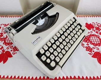 Privileg 40 Portable typewriter, working perfectly, 1970s desk, gift for a writer, wedding memory book, wedding gift