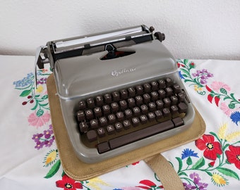 Vintage typewriter Optima Elite 3, working perfectly, Wedding memory book gift