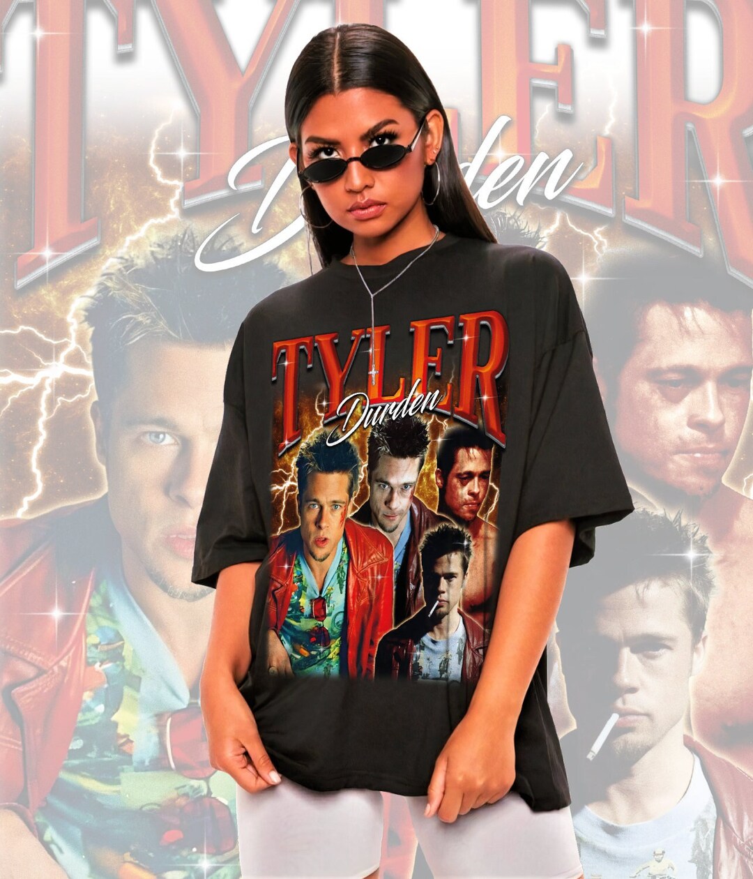 Retro Tyler Durden Shirttyler Durden Tshirt,tyler Durden Tshirt,tyler Durden T