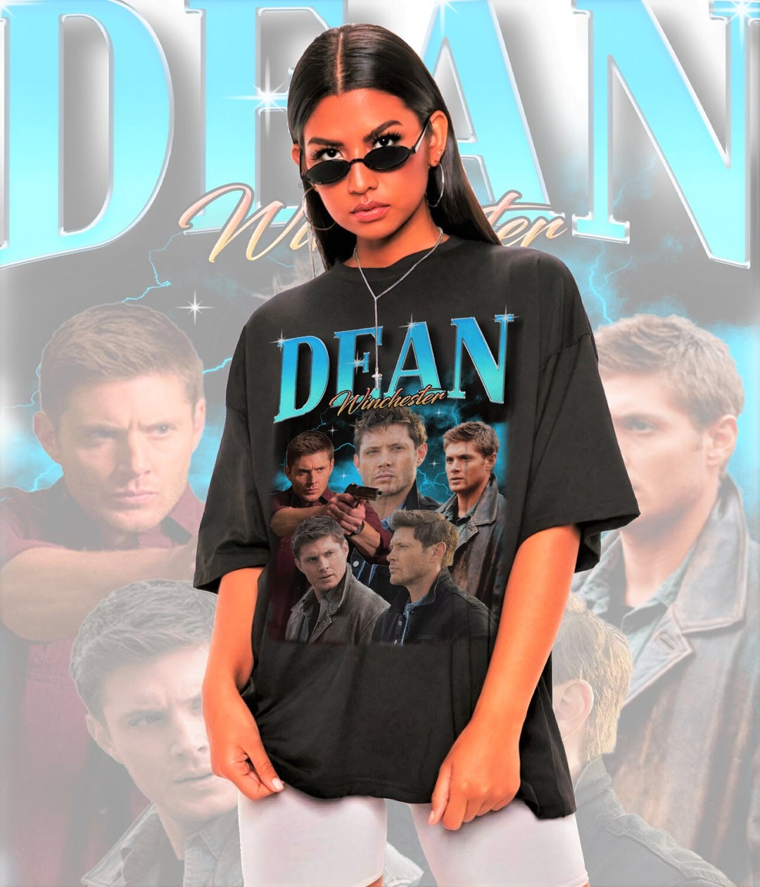 Retro DEAN WINCHESTER Shirt dean Winchester Supernatural Shirt,jensen ...
