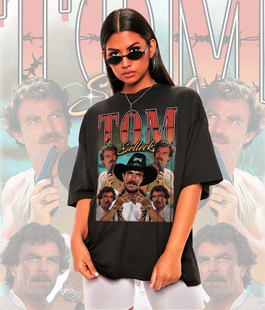 Retro Tom Selleck Shirt-tom Selleck Tshirt,tom Selleck T-shirt,tom ...