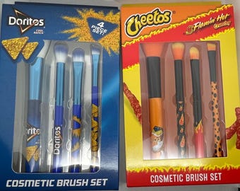 Snack inspired cosmetic brush 4 piece sets