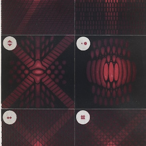 Franjas monocromáticas: fenómenos de interferencia | 1868 Litografía científica antigua | Guillemin | Impresión de color antigua rara | Física