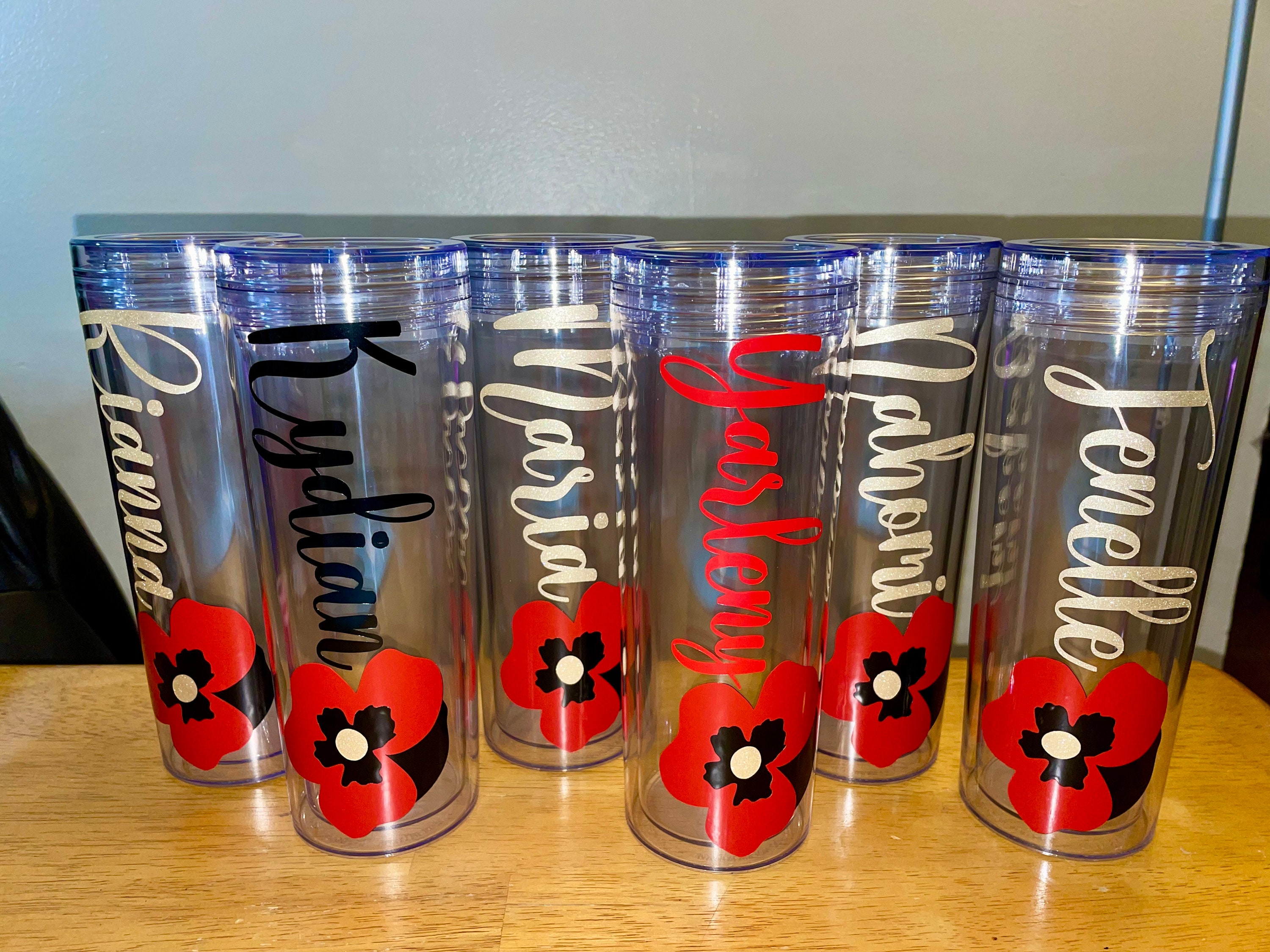 Personalized Pansy Tumbler | Sigma Lambda Upsilon Sorority Gift - Etsy