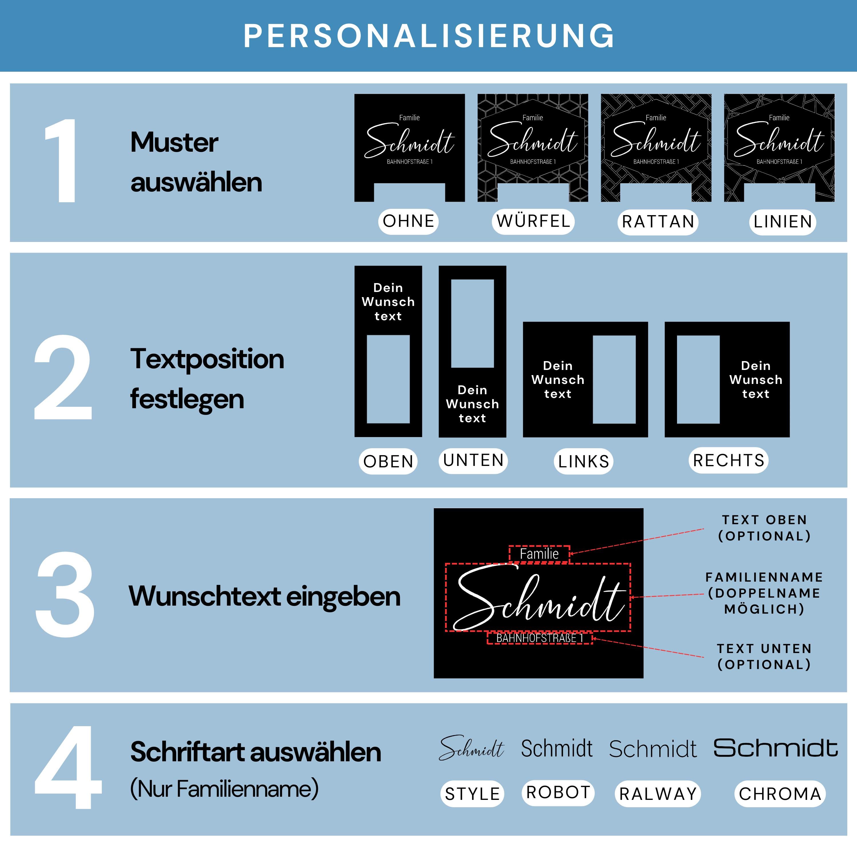 Personalisiertes Klingelschild Aus Edelstahl & Acryl Für Eufy Video Doorbell Dual 2K (S330) – Witterungsbeständig, Made In Germany