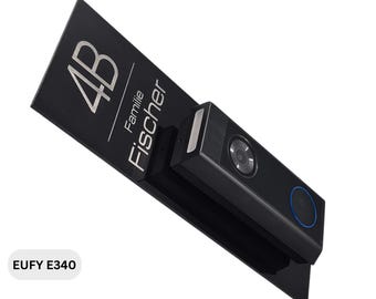 Klingelschild für eufy Video Doorbell  E340 | Personalisiertes Namensschild aus Acrylglas |  Hausnummer