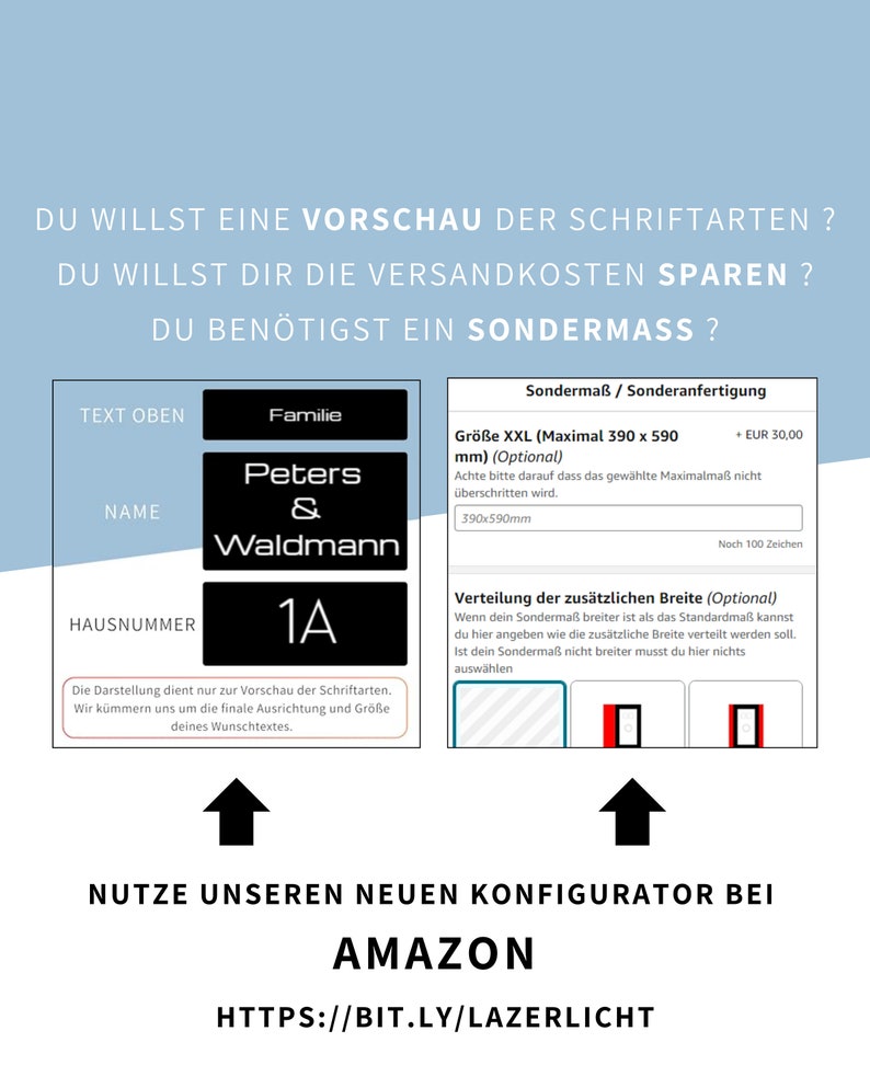 Klingelschild passend für eufy Video Doorbell E340 Personalisiertes Namensschild aus Acrylglas Hausnummer Gravur image 5