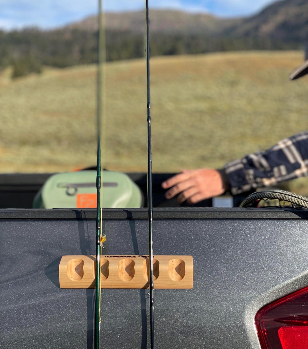 Buy Magnetic Fishing Rod Holder: Hardwood Vehicle Mount