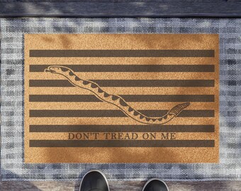 First Navy Jack Doormat - Durable Coconut Fiber Mat with Vinyl Backing - Best Entryway Welcome Mat for Navy Veterans and History Enthusiasts