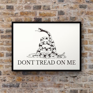 Don&#39;t Tread On Me SVG Digital Download | Gadsden Flag SVG Digital Download | Gadsden Flag Cut File | Don&#39;t Tread On Me Snake SVG Download