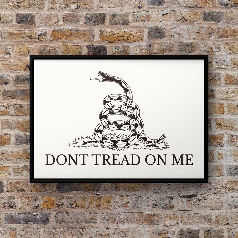 Don’t Tread on Me SVG Digital Download Gadsden Flag SVG Digital