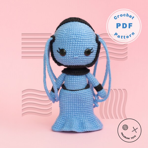 Diva Plavalaguna Amigurumi Doll Crochet Pattern PDF