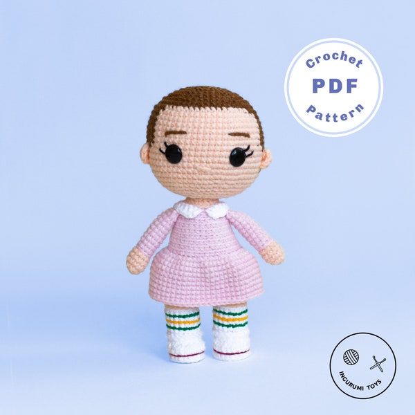 Eleven crochet amigurumi doll pattern PDF