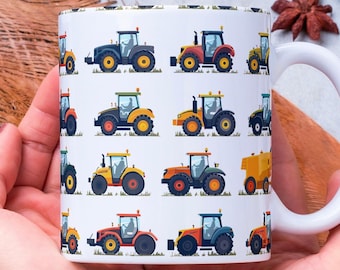 Personalized Tractor Mug: Farming Gift, Tea & Coffee Lover