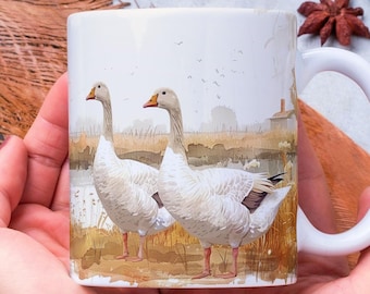 Personalized Goose Coffee Mug: Animal Lover Gift