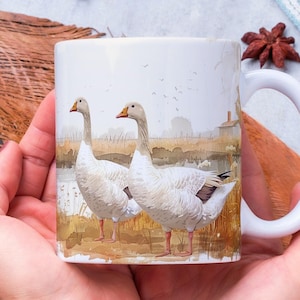 Personalized Goose Coffee Mug: Animal Lover Gift