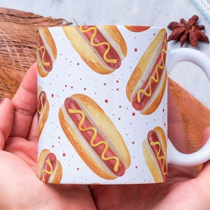 Personalized Hot Dog Coffee Mug: Foodie Gift