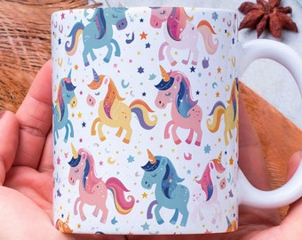 Personalized Unicorn Coffee Mug, Magical Gift for Her