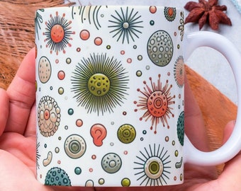 Personalized Microbes Mug, Science Teacher Gift