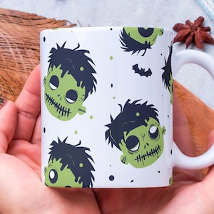Personalized Frankenstein Mug, Frankenstein Lover Mug, Frankenstein Coffee Mug, Halloween Gift, Gift for Her, Gift for Him, Spooky Mug