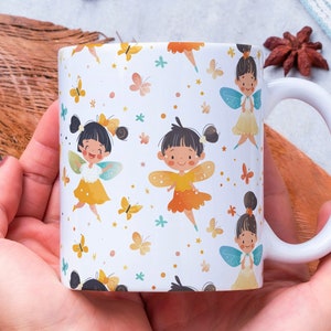 Personalized Fairy Mug, Fairy Lover Mug, Fairy Coffee Mug, Cute Fairy Mug, Gift for Her, Fantasy Mug, Fairy Gift, Woodland Fairies