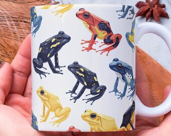 Personalized Frog Mug: Kawaii Cottagecore Animal Coffee Mug