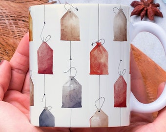 Personalized Tea Bag Mug: Tea Lover Gift