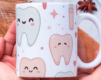 Personalized Teeth Coffee Mug: Dental Gift