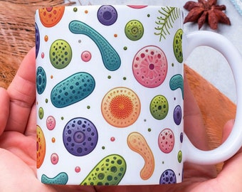 Personalized Microbes Mug, Science Teacher Gift