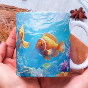 Personalized Fish Coffee Mug: Ocean Lover Gift