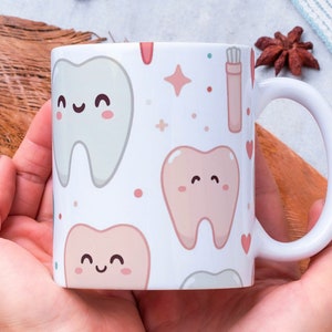 Personalized Teeth Coffee Mug: Dental Gift