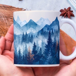 Personalized Forest Coffee Mug: Nature Lover Gift