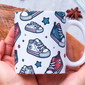 Personalized Sneaker Mug, Sneaker Lover Mug, Sneaker Coffee Mug, Sneakerhead Gift, Sneaker Collector Mug, Gift for Her, Gift for Him, Shoe