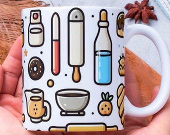 Personalized Baking Mug, Baking Lover Gift
