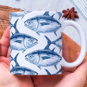 Personalized Tuna Mug, Fish Lover Gift, Fishing Coffee Mug, Fisherman Gift, Father’s Day Gift, Gift for Dad, Fishing Gift, Exotic Fish Mug