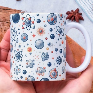 Personalized Atoms Mug, Atom Lover Mug, Atom Coffee Mug, Teacher Appreciation Gift, Science Teacher Mug, Science Coffee Mug, Scientist Mug