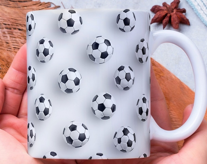Personalized Soccer Ball Coffee Mug: Sport Fan Gift
