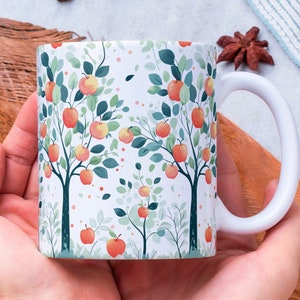 Personalized Apple Tree Coffee Mug: Gardening Gift