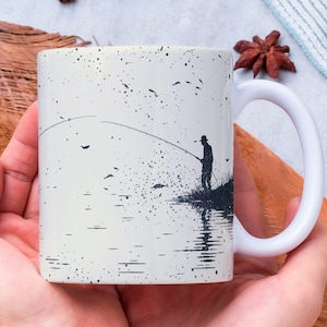 Personalized Fishing Mug, Fish Lover Gift, Fishing Coffee Mug, Fisherman Gift, Father’s Day Gift, Gift for Dad, Fishing Gift, Fisherman Mug